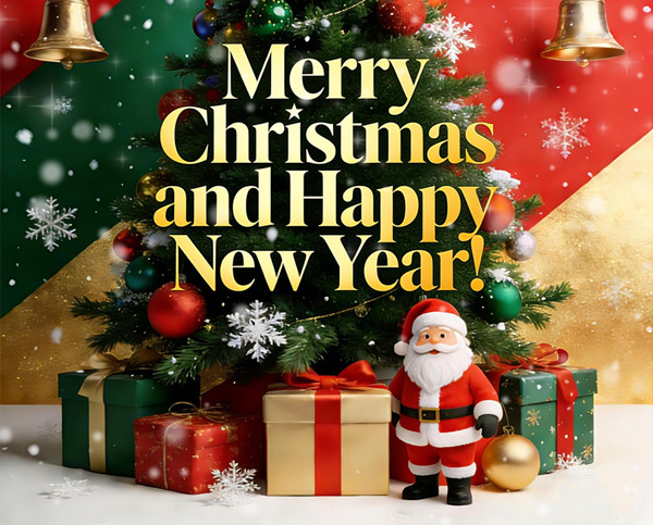 सुट्टीच्या शुभेच्छा: मेरी ख्रिसमस आणि नवीन वर्षाच्या शुभेच्छा!